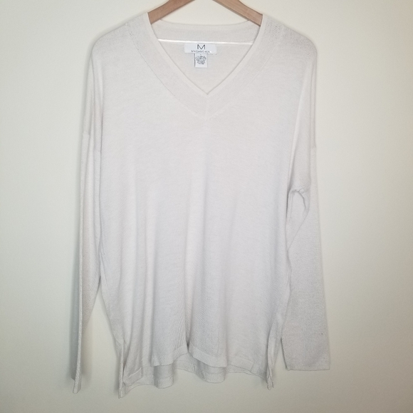 MAGASCHONI Lightweight Oversized V Neck Sweater - Picture 8 of 8